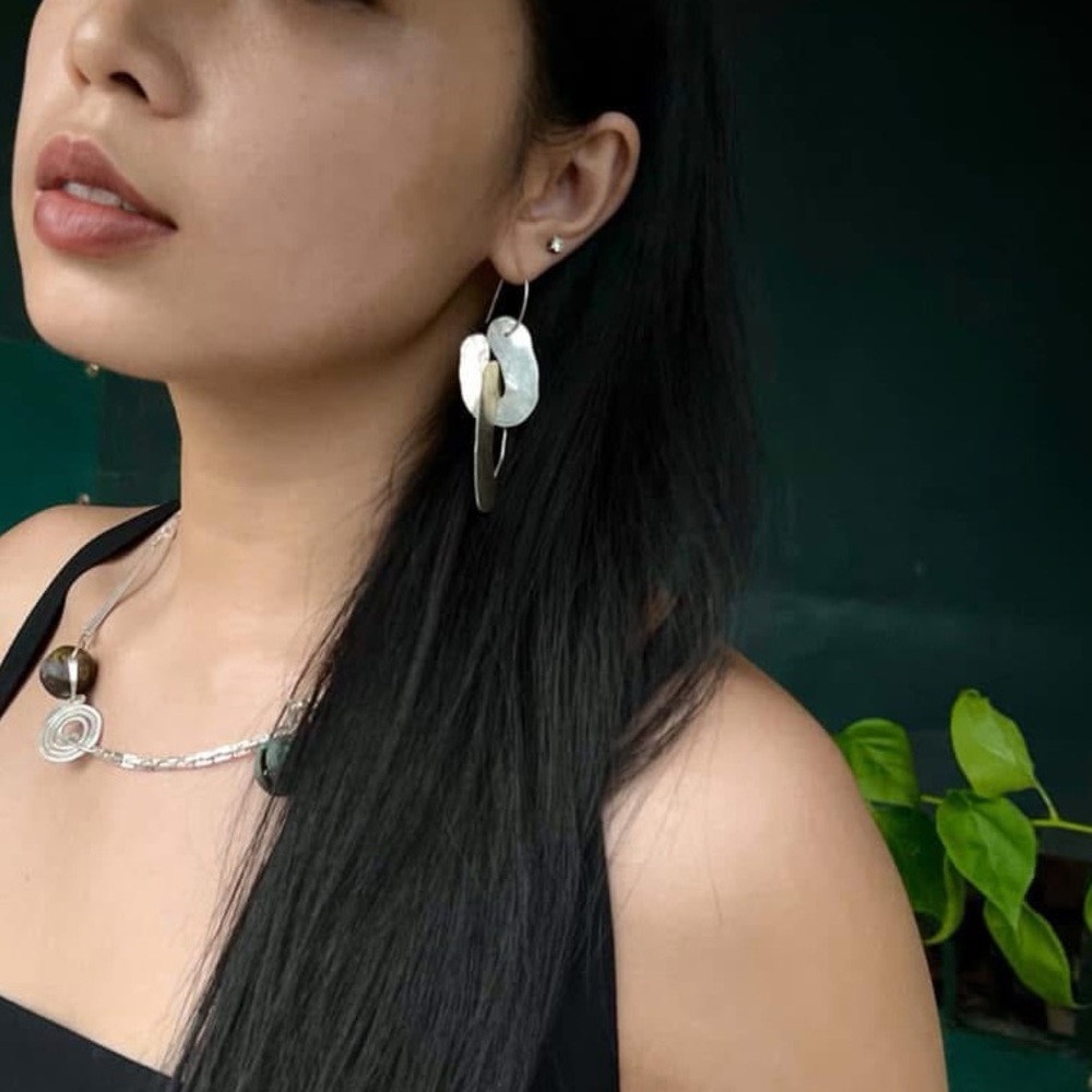 Handmade Pure 999 Silver Earrings